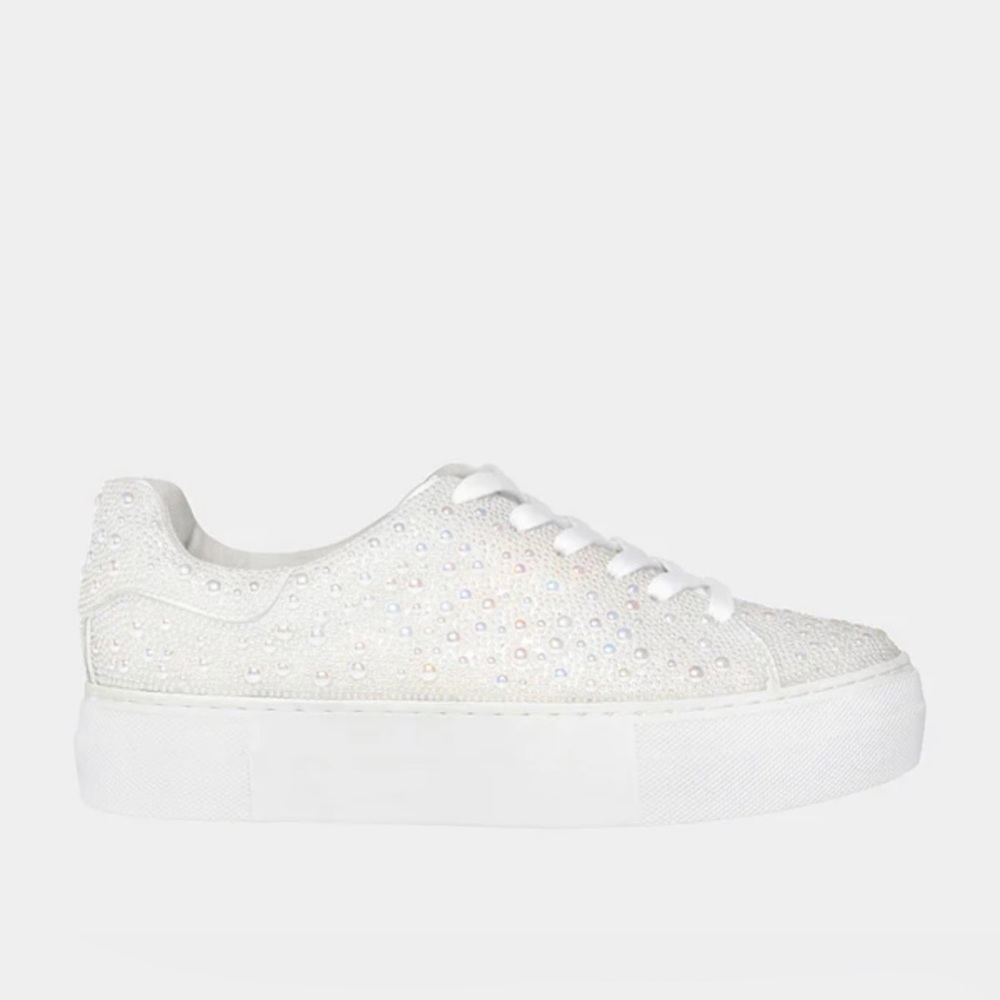 Sidny Ivory Betsey Johnson Sneakers - Bridal Wedding Reception
